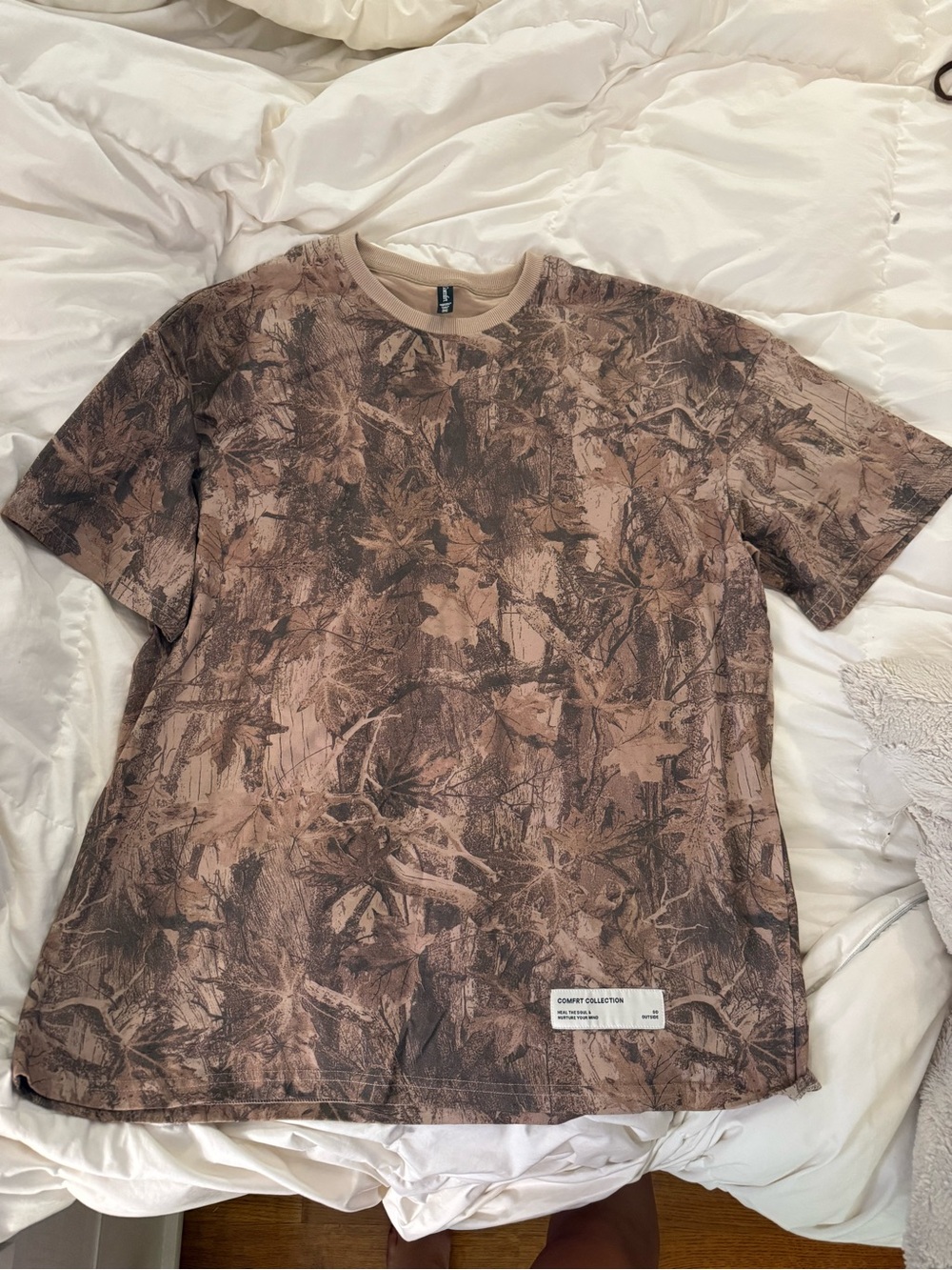 Unbranded Women's Short-Sleeve Brown Camo Tee